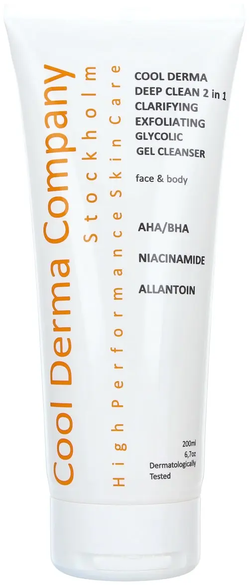 Cool Derma Exfoliating glycolic gel cleanser 200 ml