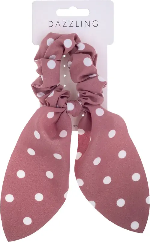 Dazzling Autumn Collection Schrunchie Tail Light Pink