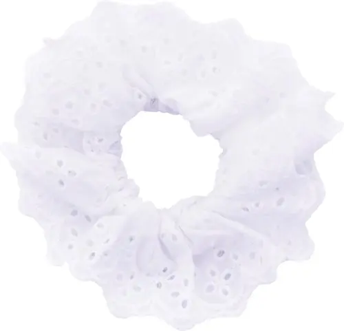Dazzling Scrunchie Anglais White