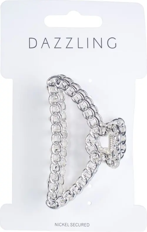 Dazzling Silver Colored Hair Clip