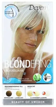 Depend Blondering för Mörkblondt-Ljusblondt Hår
