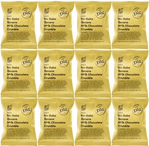 DIG GET RAW No-Bake Banana M*lk Chocolate Crumble 12 x 35g