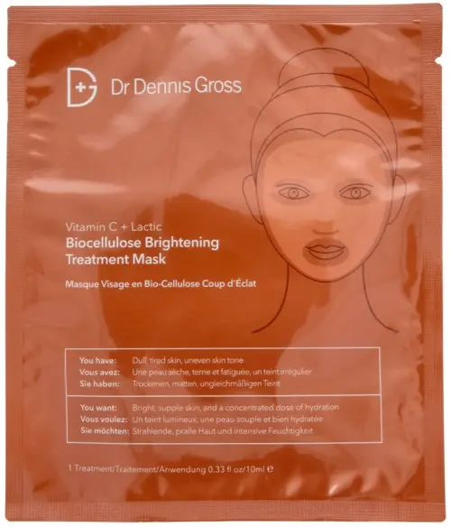 Dr Dennis Gross C+ Collagen Biocellulose Brightening Treatment Mask