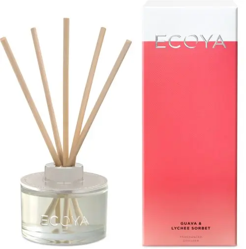 Ecoya Core Collection Mini Reed Diffusers Guava & Lychee 50ml