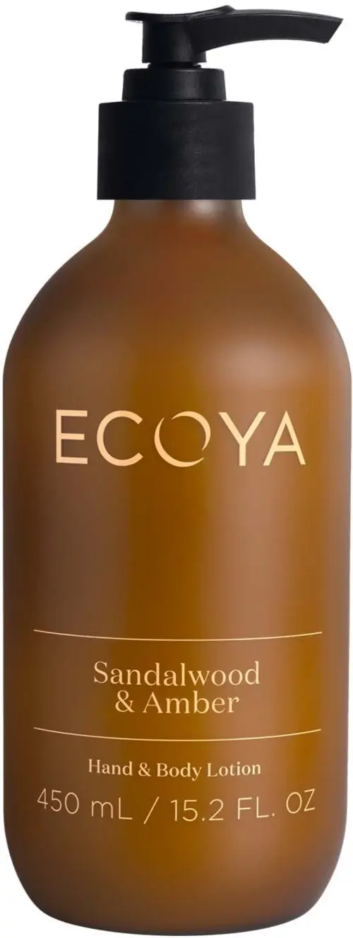 Ecoya Hand & Body Lotion Sandalwood & Amber 450 ml