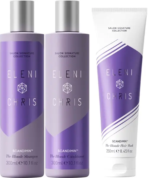 Eleni&Chris ScandiMin™ The Blonde Bundle Shampoo 300 ml & Conditioner 300 ml & Hair Mask 250 ml