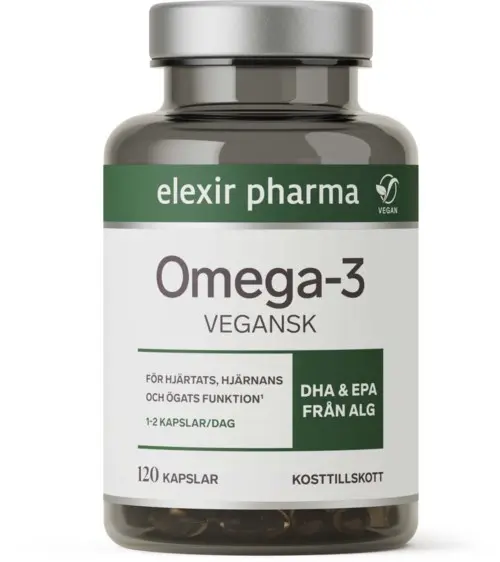 Elexir Pharma Omega3 Vegansk 120 st