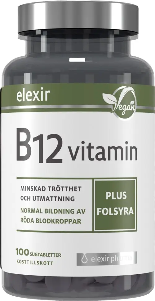 Elexir Pharma Vitamin B12 Vegan 100 st