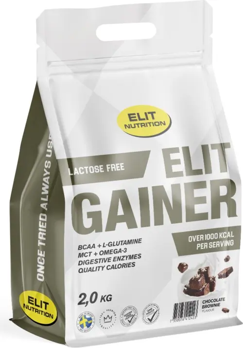 Elit Nutrition Elit Gainer - Laktosfri, Chocolate Brownie 2,2kg