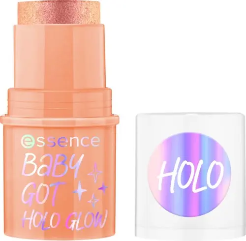 essence Baby Got Holo Glow Highlighter Stick 10 Holy Apricotly