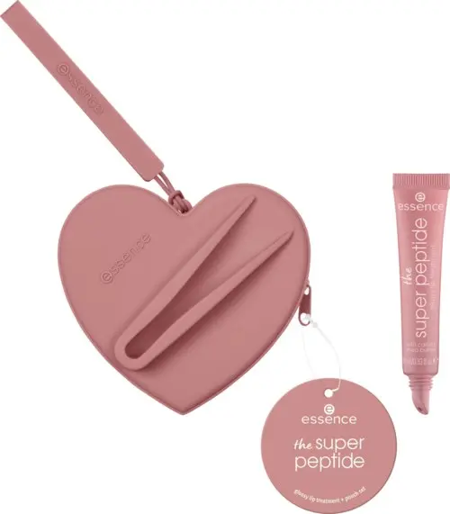 essence The Super Peptide Glossy Lip Treatment + Pouch Set All Toffee'd Up!