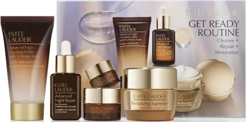 Estee Lauder Get Ready Routine Cleanse + Repair + Moisturize Starter Set
