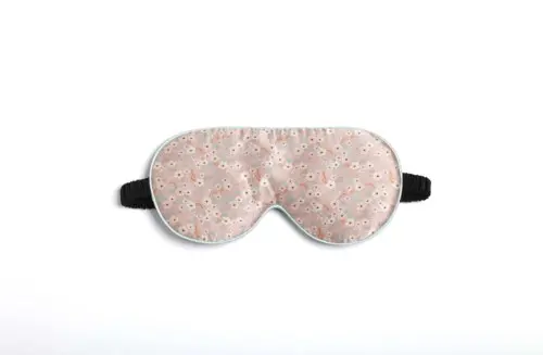 Fan Palm Eye Mask Apple Blossom 100% mulberry silk