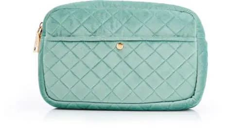 Fan Palm Mint Green Large Beauty Bag