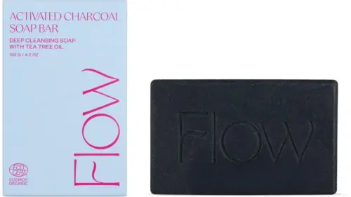 Flow Cosmetics Activated Charcoal Soap Bar 120 g