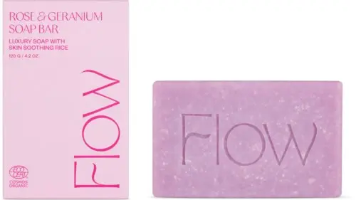 Flow Cosmetics Rose & Geranium Soap Bar 120g