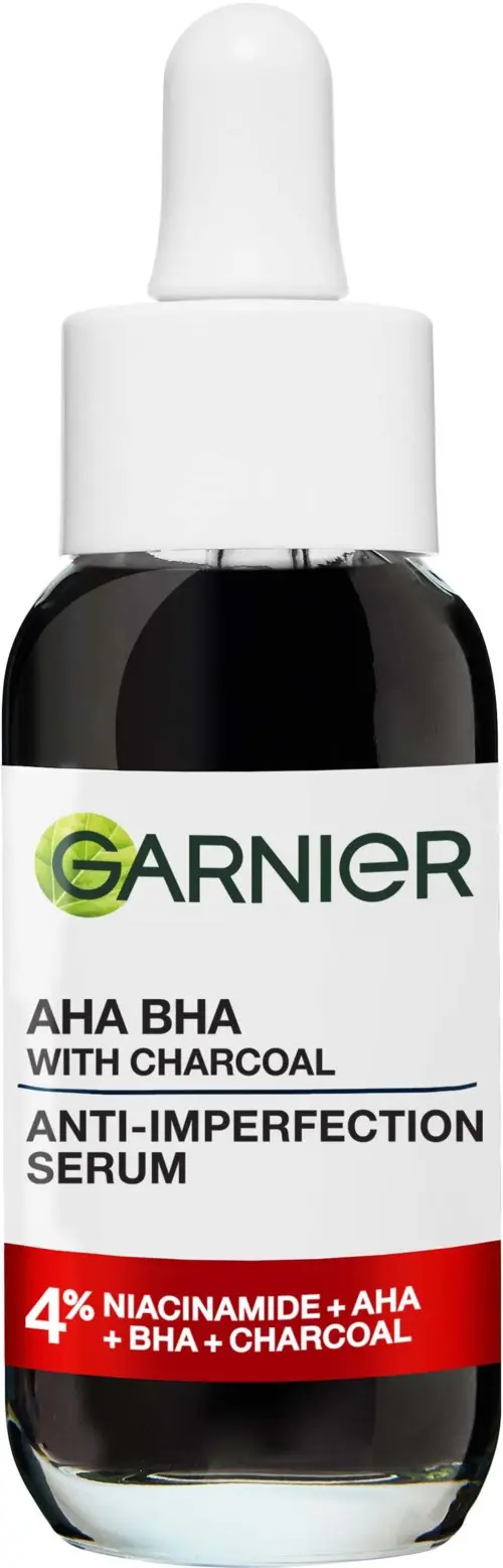 Garnier PureActive AHA BHA Charcoal Anti-Imperfection Serum For Impure Skin 30 ml