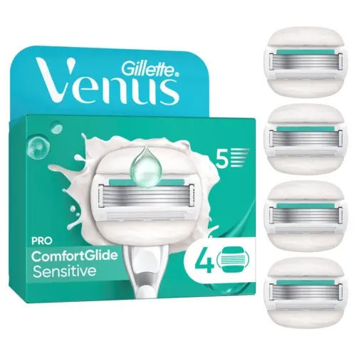 Gillette Venus Venus Comfortglide Sensitive 4 Razor Blade Refills 4 stk