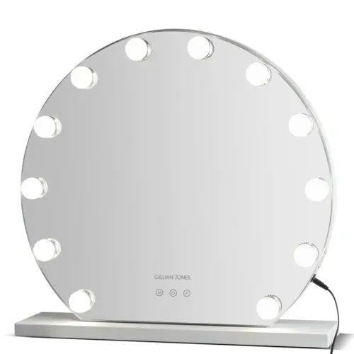 Gillian Jones 12 bulb Hollywood mirror with adjustable light