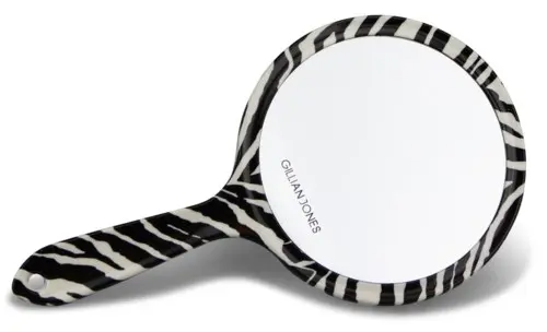 GILLIAN JONES 2 Side Hand Mirror Print Zebra