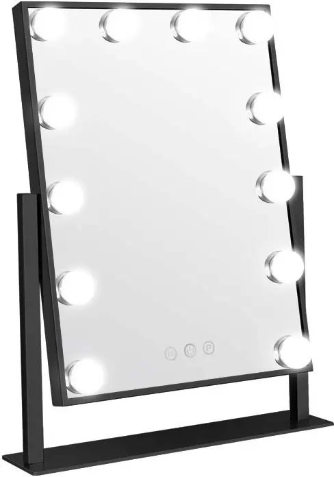 Gillian Jones Led Makeup Artist Mirror With Touch Black