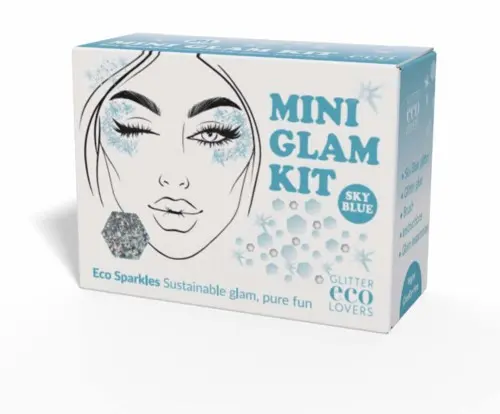 Glitter Eco Lovers Sky Blue Mini Glam Kit