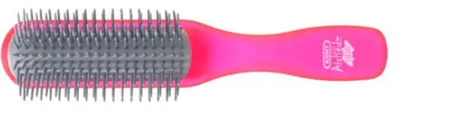 Kent Brushes Airhedz Glo Half Round Detangling Brush Strawberry