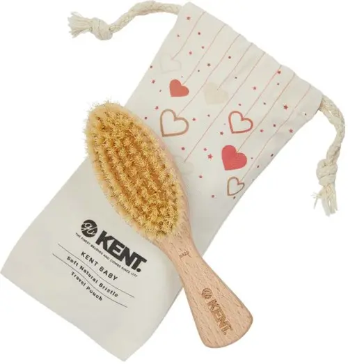 Kent Brushes Kent Baby Baby Brush & Canvas Travel Pouch