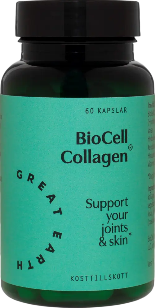 BioCell Collagen II+Hyaluronsyra, 60 kapsler