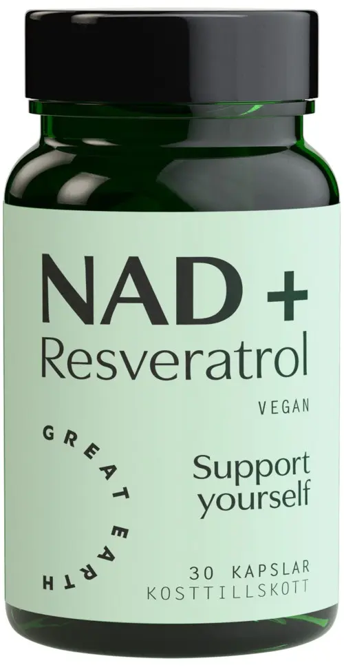 Great Earth NAD+ Resveratrol 30 kapslar