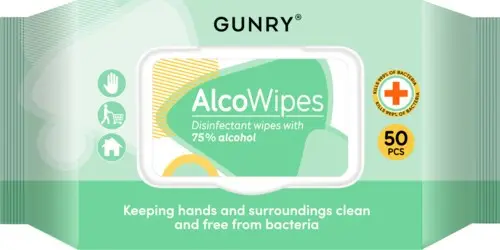 Gunry AlcoWipes 50 pcs
