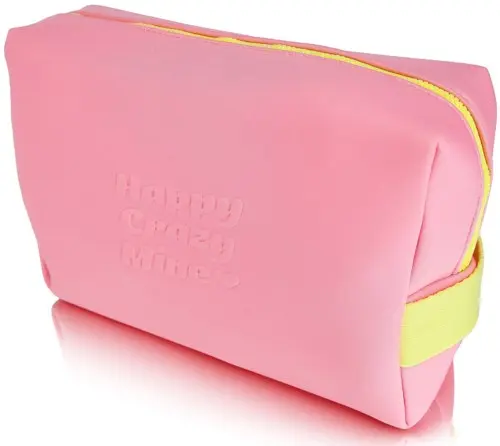 Happy Crazy Mine Pink Toiletry Bag