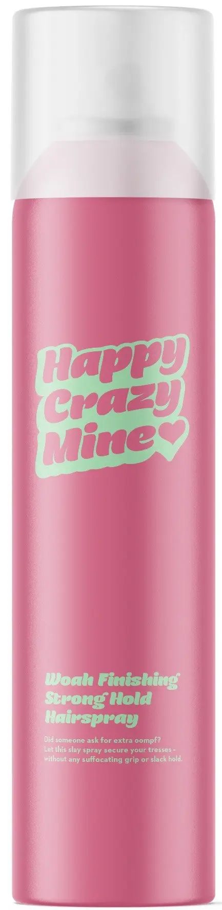Happy Crazy Mine Woah Finishing Hairspray Strong Hold 300 ml