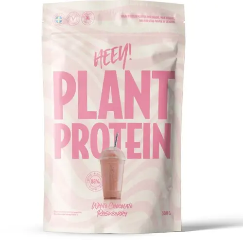Heey! Veganskt Protein Vit Choklad & Hallon 500 g