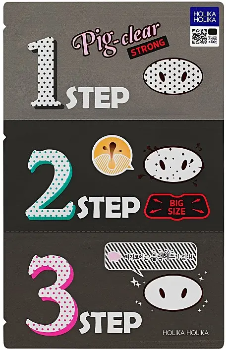 Holika Holika Pig Clear Blackhead 3-Step Kit (Strong)