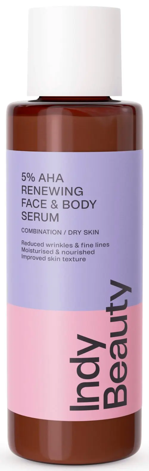 INDY BEAUTY 5% AHA Renewing Face & Body Serum 100 ml
