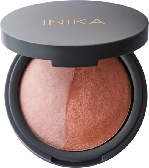 Inika Organic Baked Blush Duo - Pink Tickle