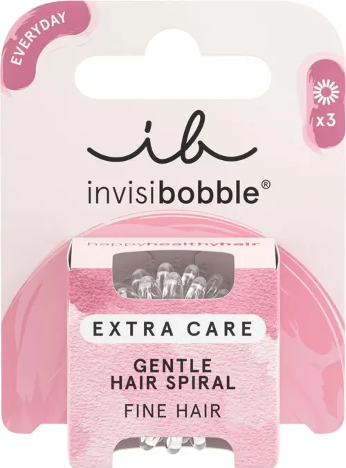 Invisibobble Everyday Extra Care Gentle Hair Spiral Fine Hair 3 pcs