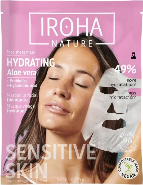 IROHA NATURE Hydrating Aloe Vera Face Sheet Mask