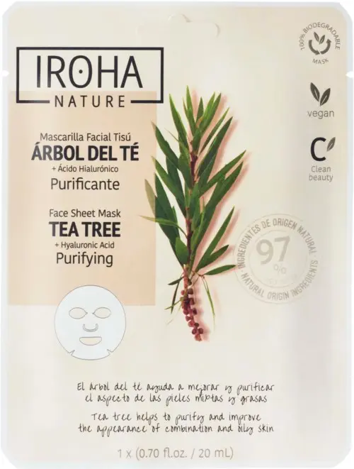 IROHA NATURE Purifying Tea Tree Face Sheet Mask