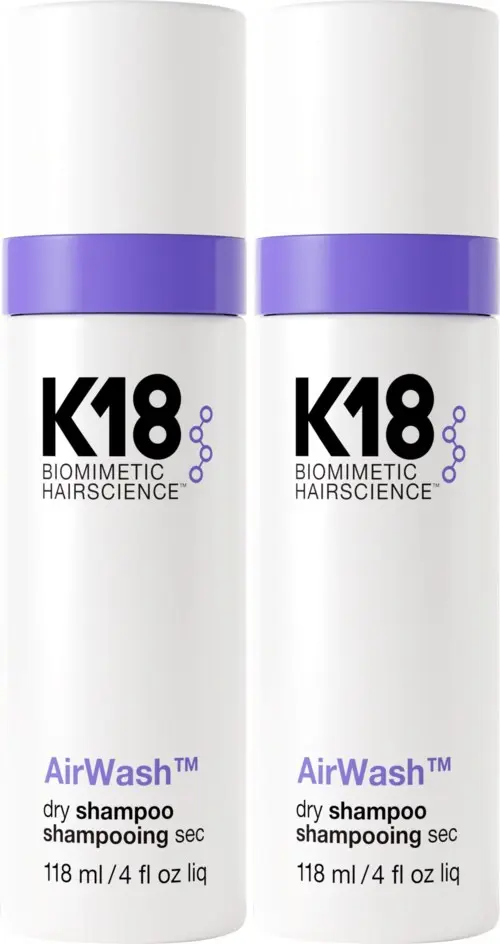 K18 Bundle AirWash Dry Shampoo Shampoo 118 ml x 2