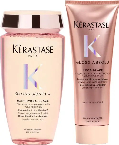 Kérastase Gloss Absolu Bundle Bain Hydra-Glaze Shampoo 250 ml & Insta Glaze Conditioner 250 ml