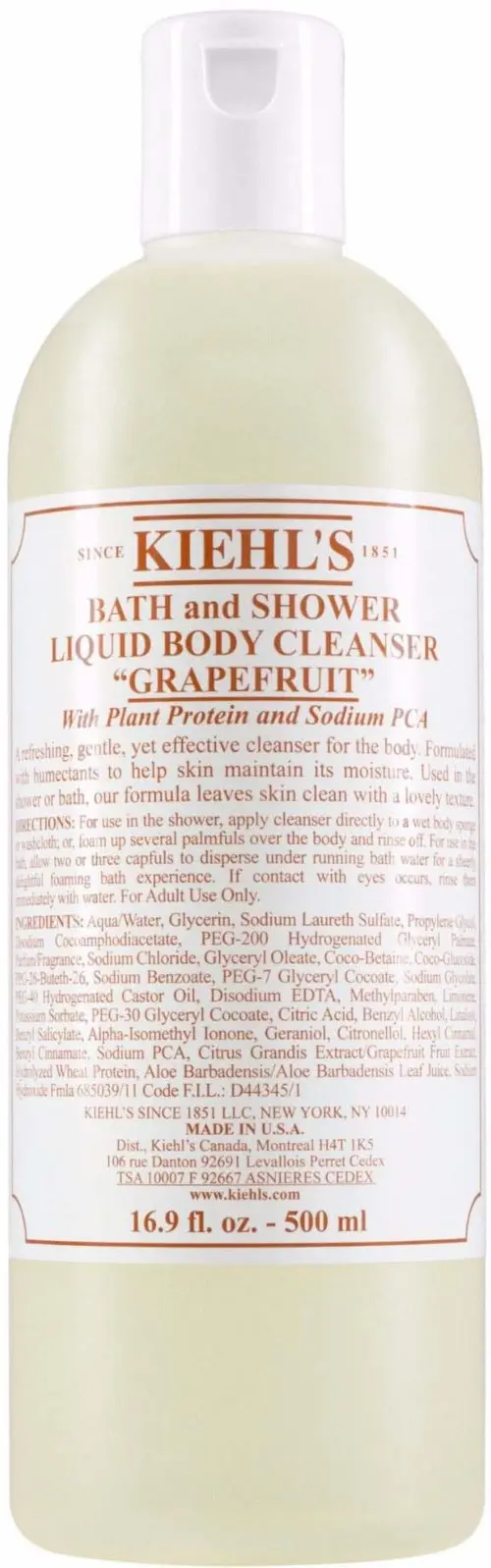 Kiehl's Liquid Body Cleanser Grapefruit 500ml