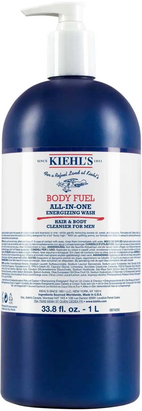 Kiehl's Men Body Fuel All-in-One Energizing & Conditioning Wash  1000 ml