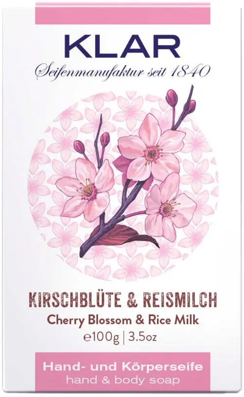 Klar Seifen Cherry Blossom & Rise Milk Soap 100 g