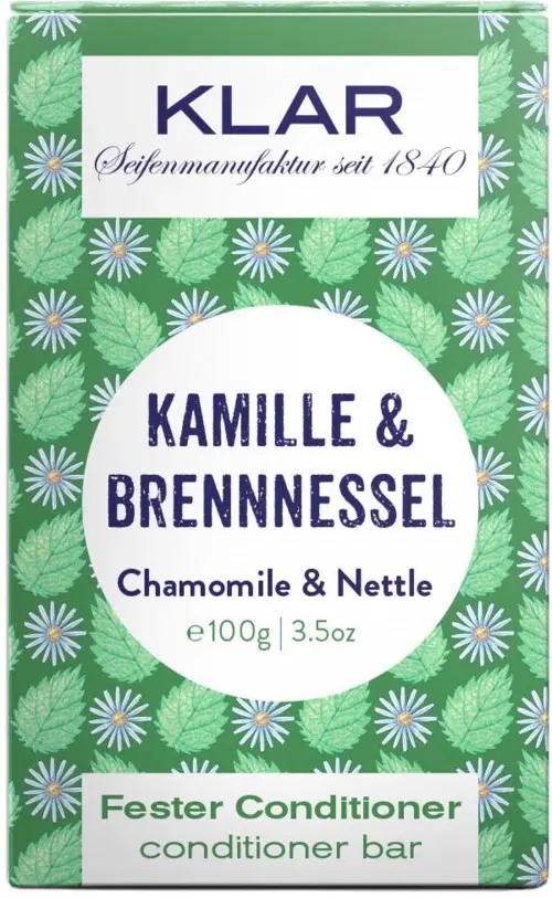 Klar Seifen Nettle & Chamomile Conditioner Bar 100 g