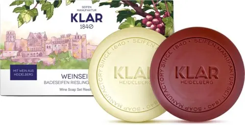 Klar Seifen Wine Soaps Red and White - Gift Set 300 g