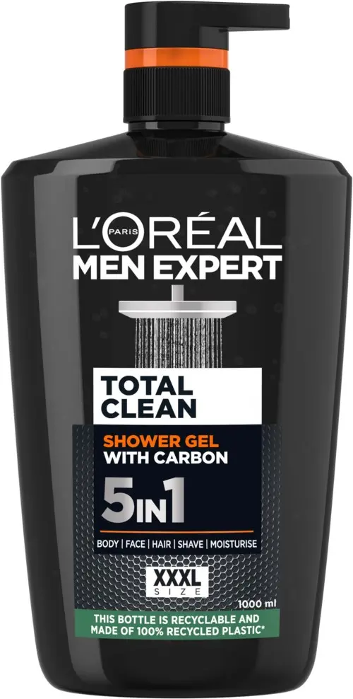 L'Oréal Paris Men Expert Total Clean Shower Gel with Carbon 1000 ml
