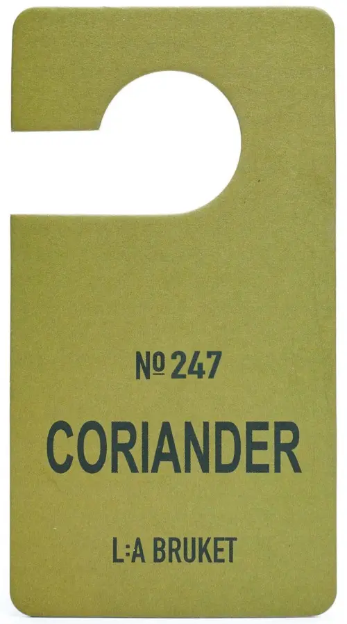 L:a Bruket Fragrance Tag 247 Coriander 18g