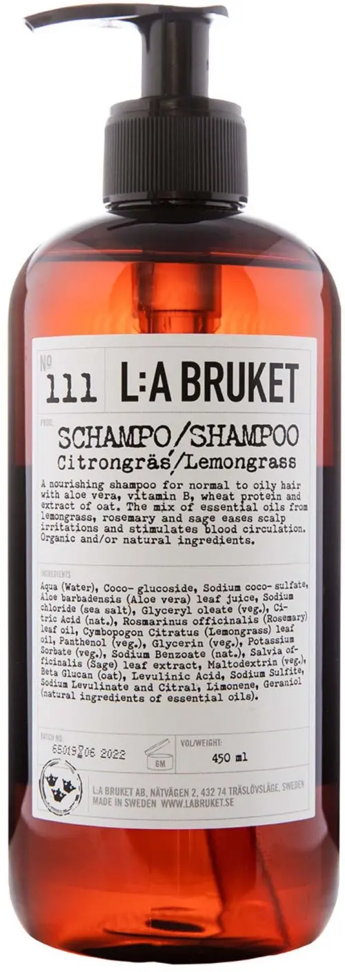 L:a Bruket 111 Shampoo Lemongrass 450ml
